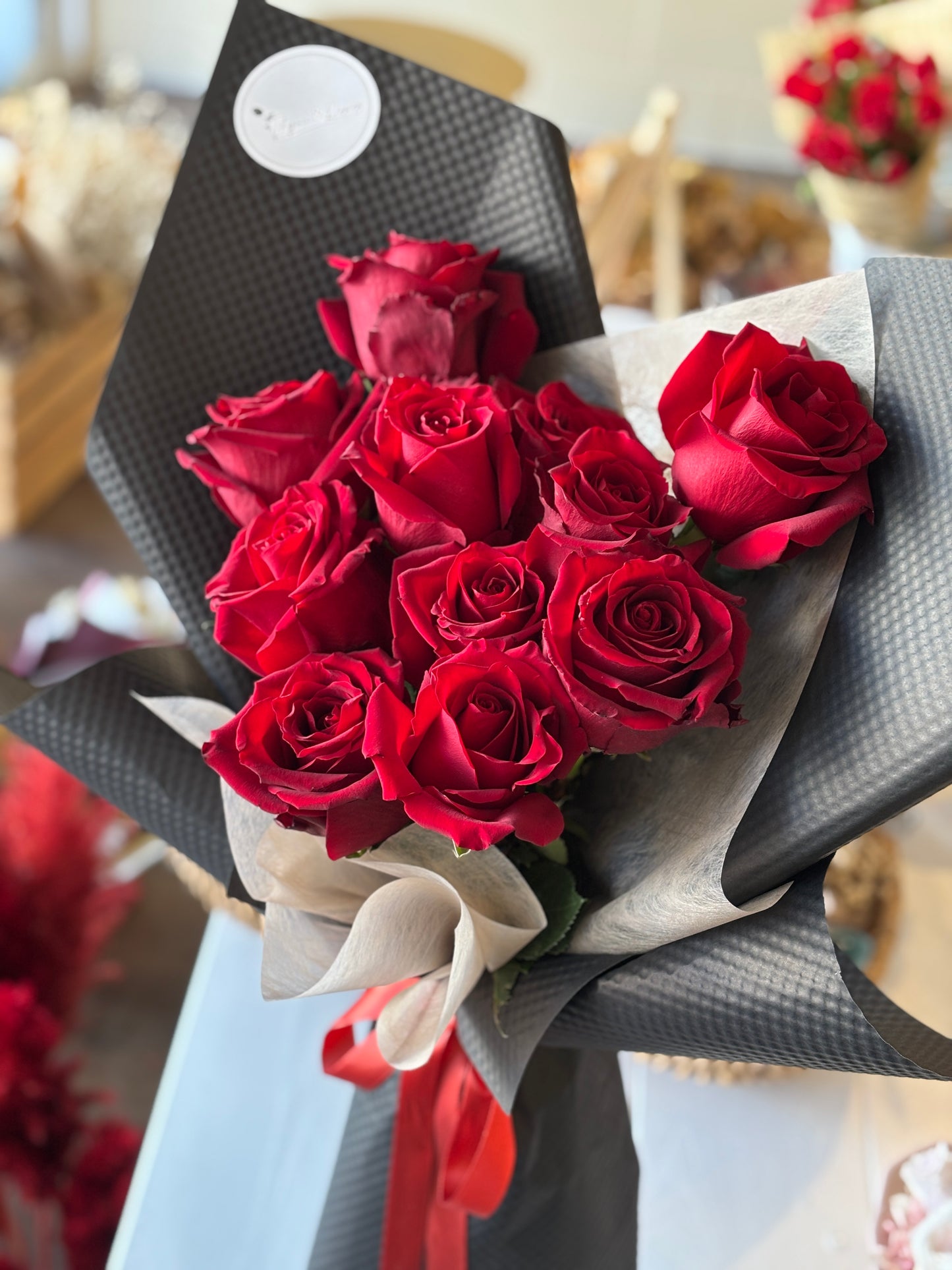 Butterfly Red Rose Bouquet