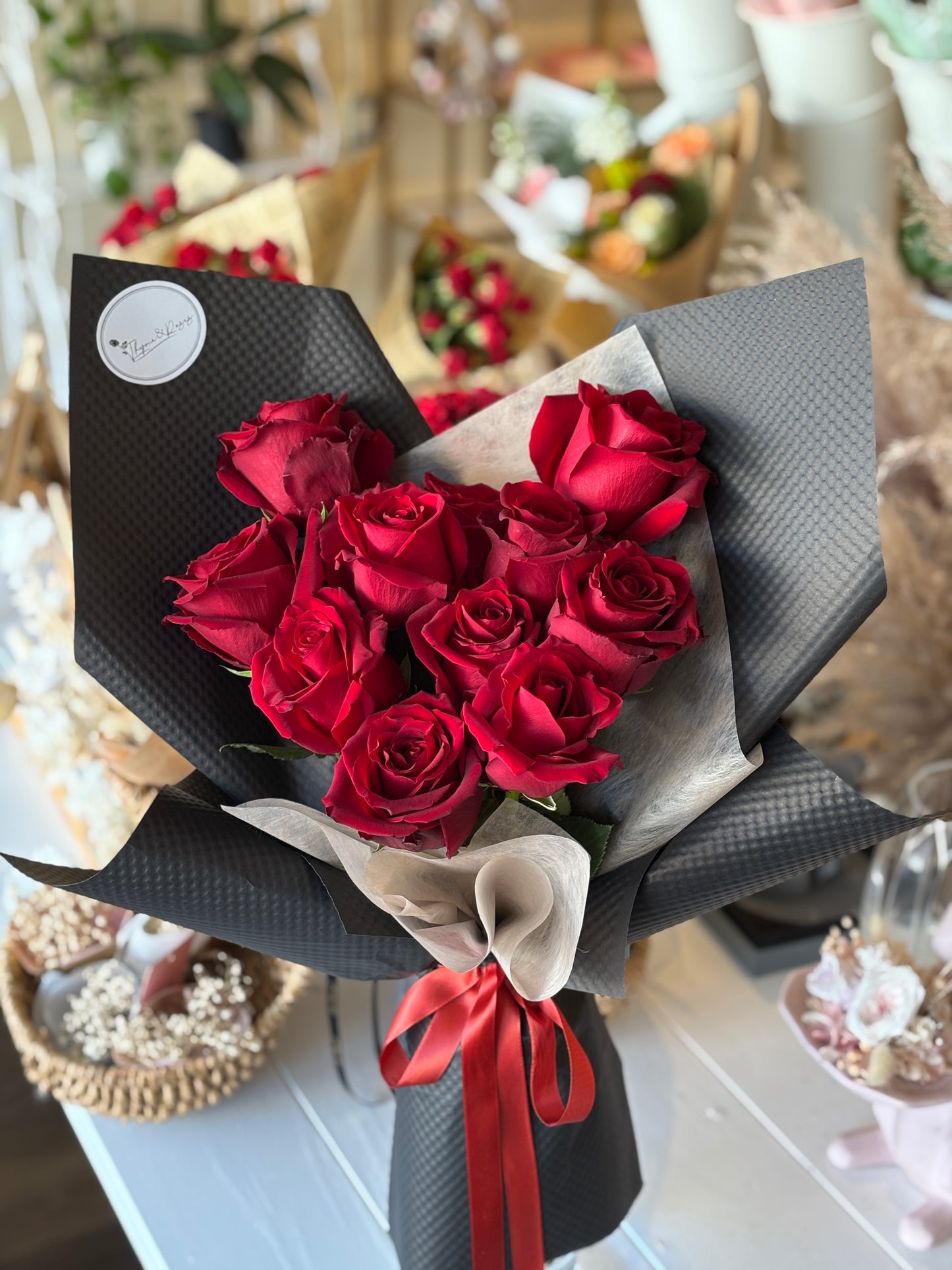 Butterfly Red Rose Bouquet