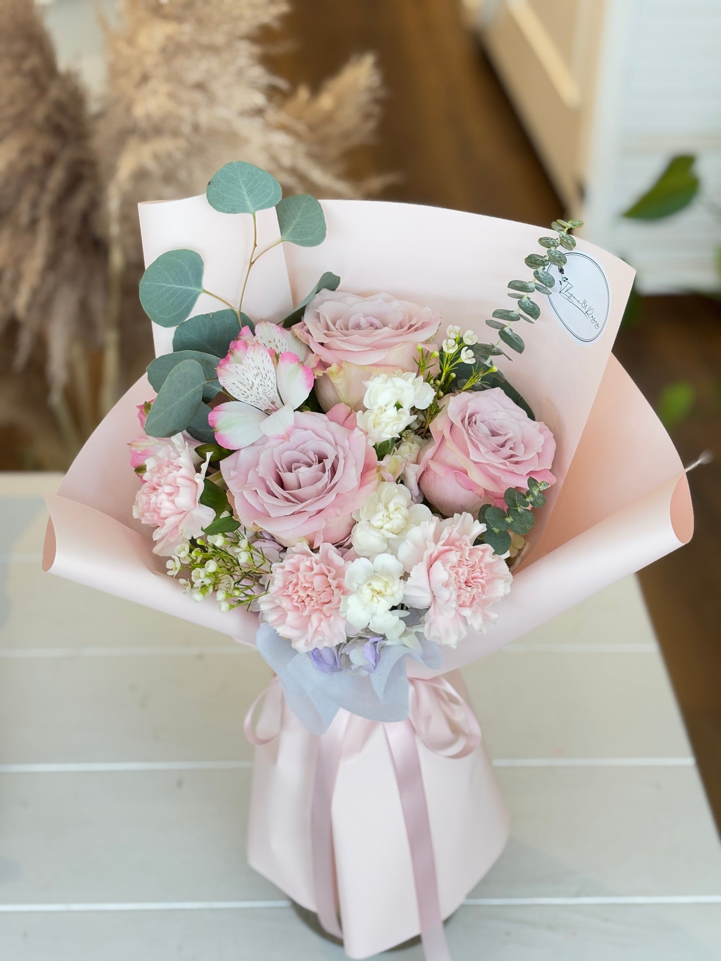 Pink Rose Mixed Bouquet