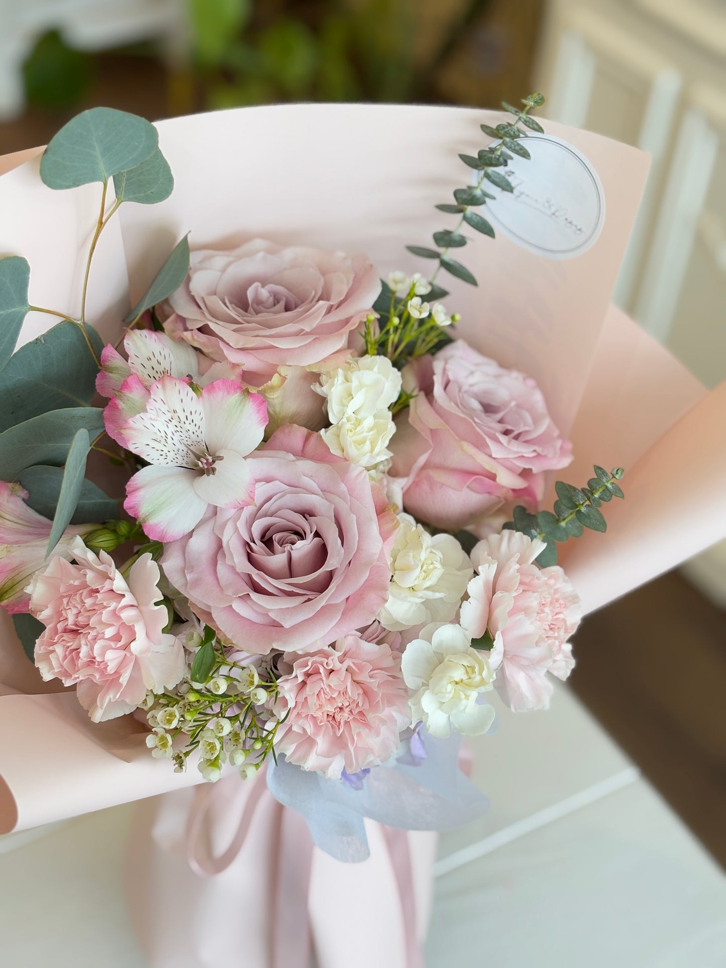 Pink Rose Mixed Bouquet