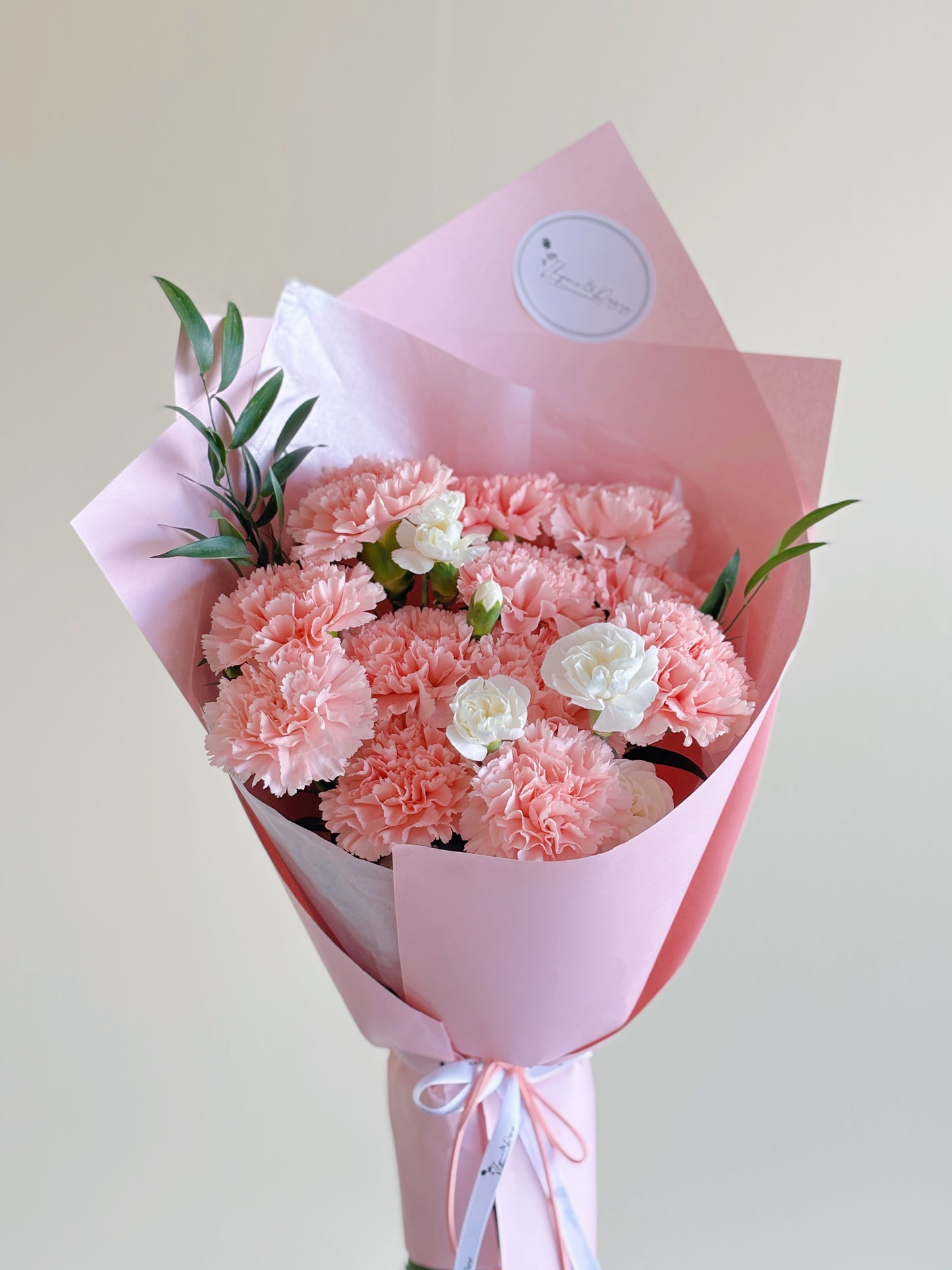 Mother's Day Bouquet - 12 Pink Carnations