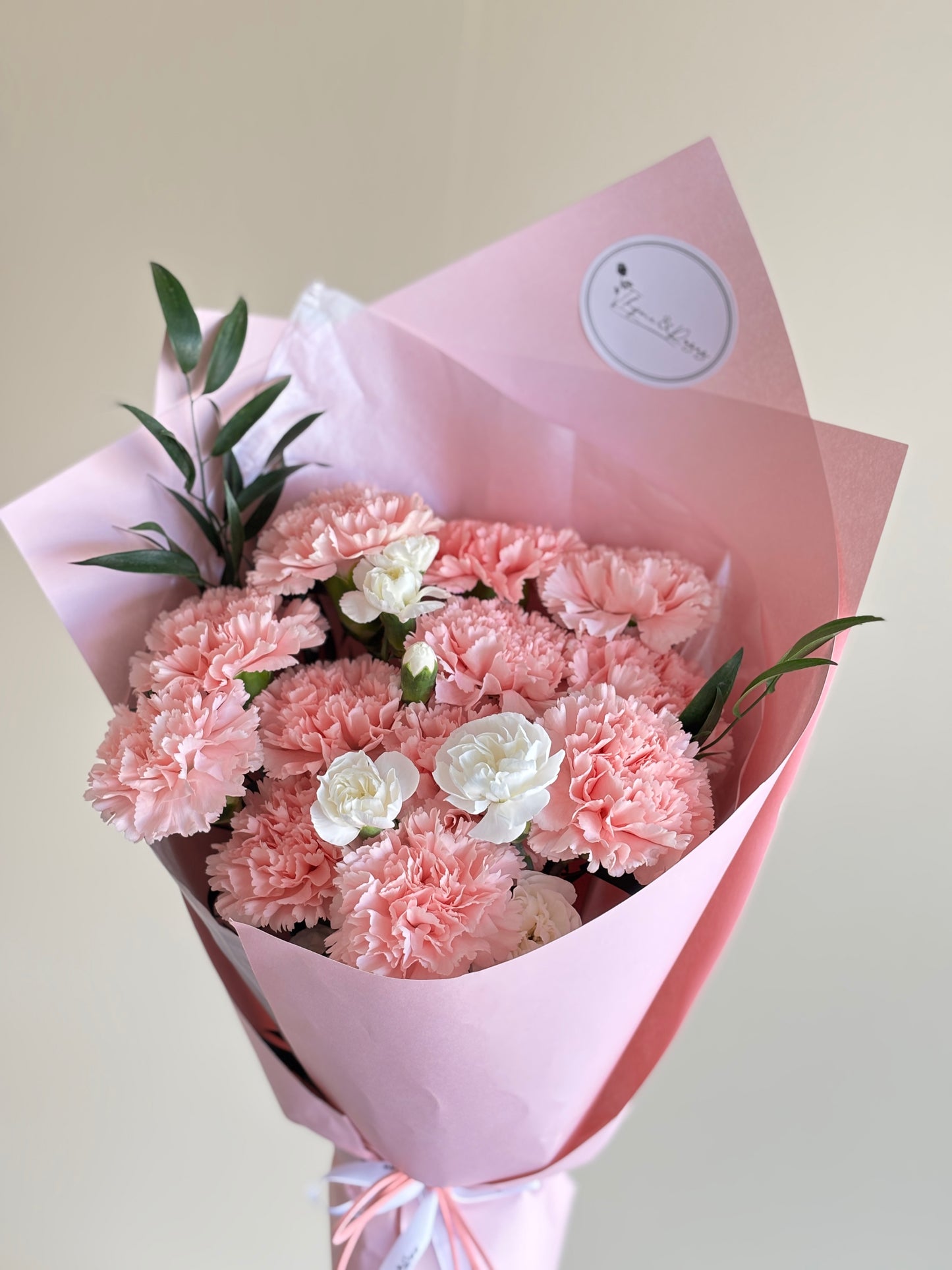 Mother's Day Bouquet - 12 Pink Carnations