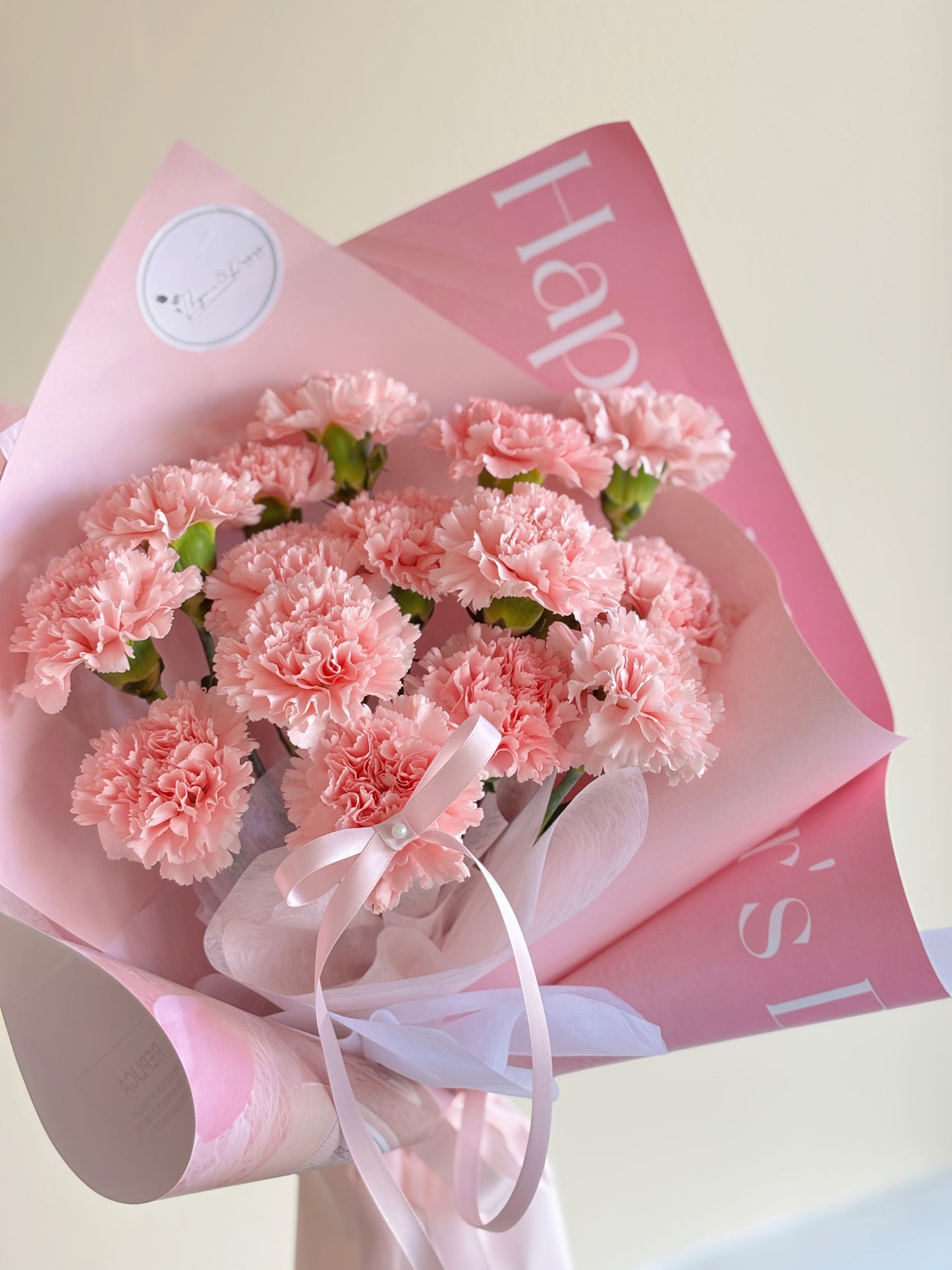 Mother's Day Bouquet - 15 Pink Carnations