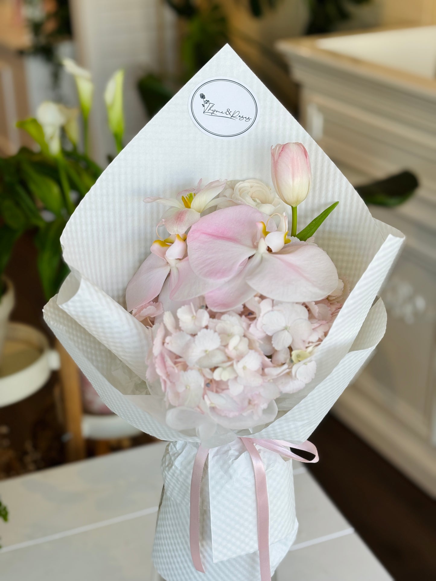 Pink Orchid Mixed Bouquet