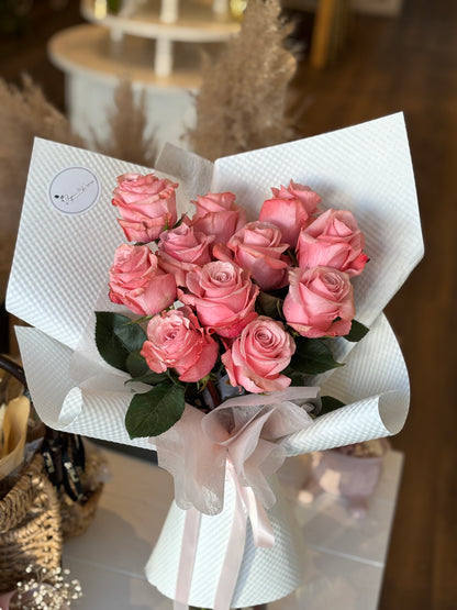Butterfly Pink Rose Bouquet