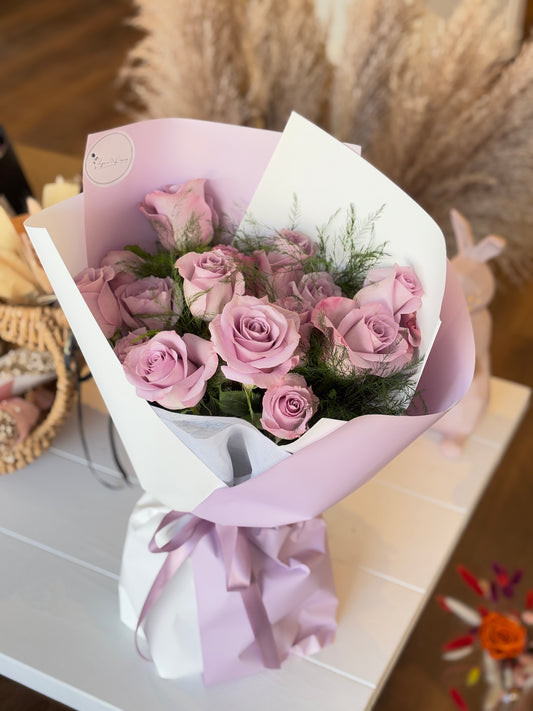 Purple Rose Bouquet