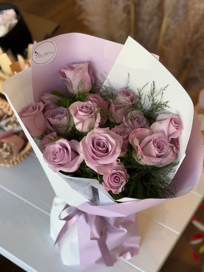 Purple Rose Bouquet