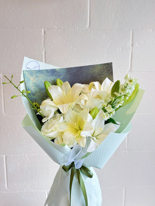 White lily bouquet