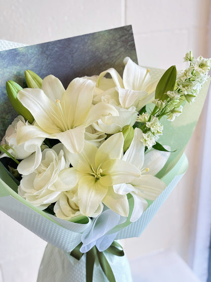 White lily bouquet