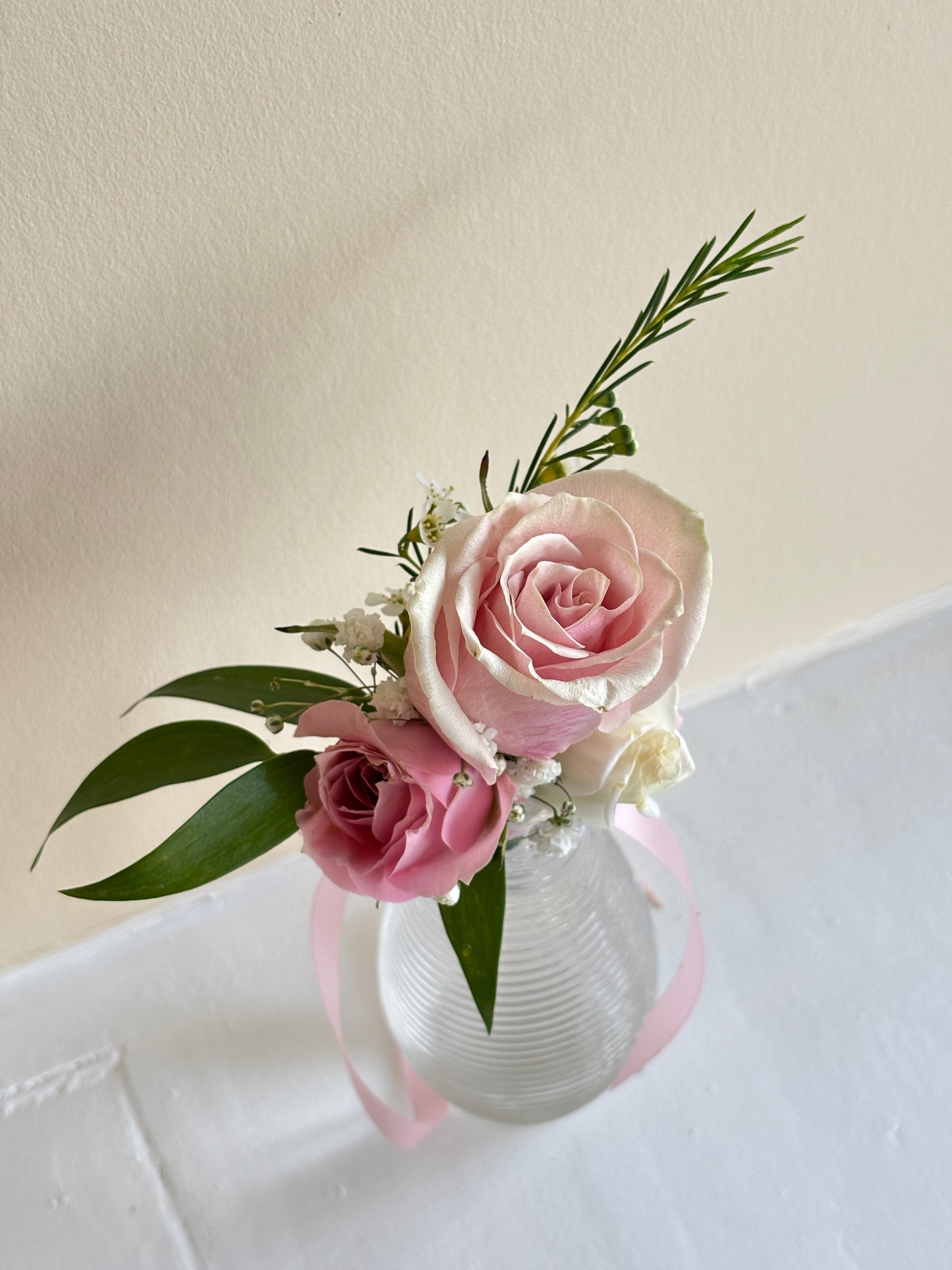 Fresh Flower Boutonnières- Pink Rose