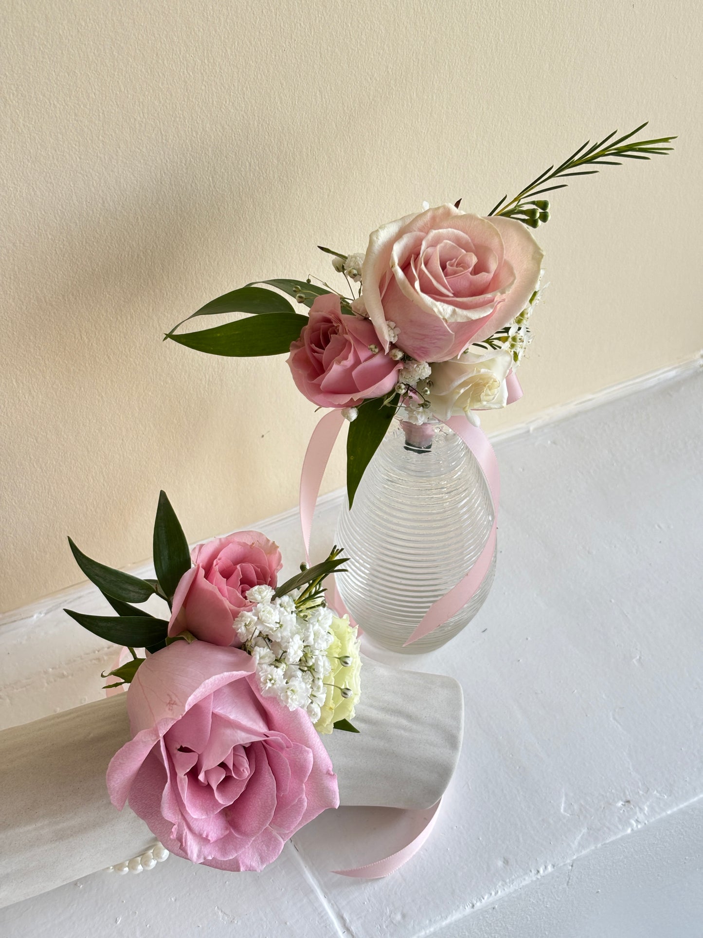 Fresh Flower Prom Set-Pink Rose