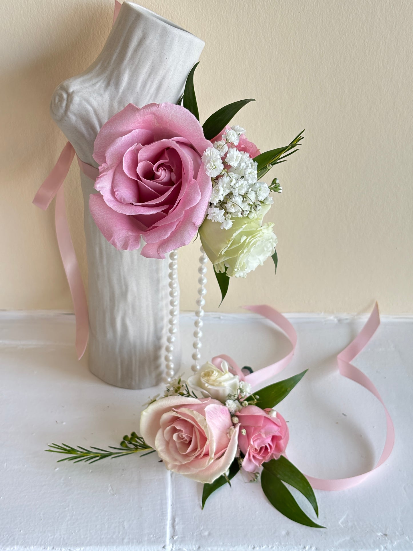 Fresh Flower Prom Set-Pink Rose