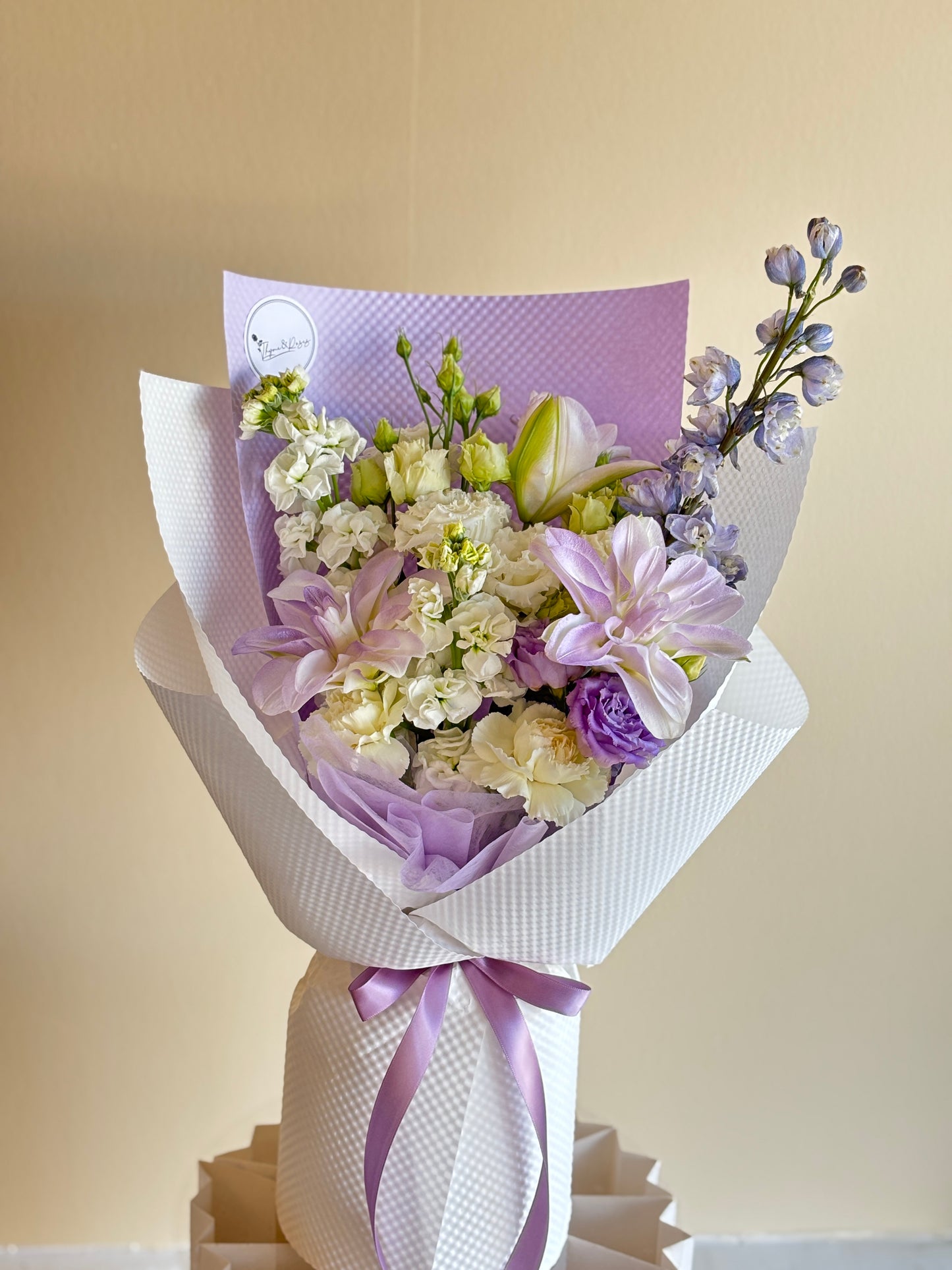 Purple Lily mixed bouquet