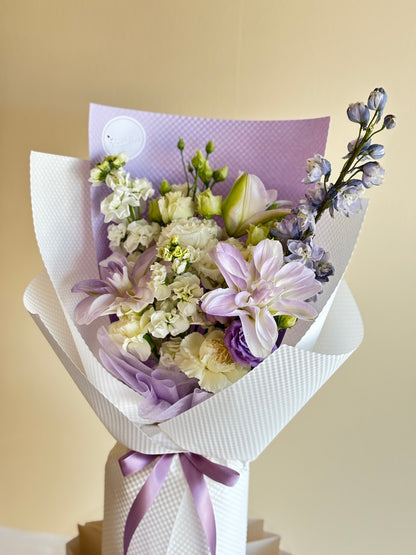 Purple Lily mixed bouquet