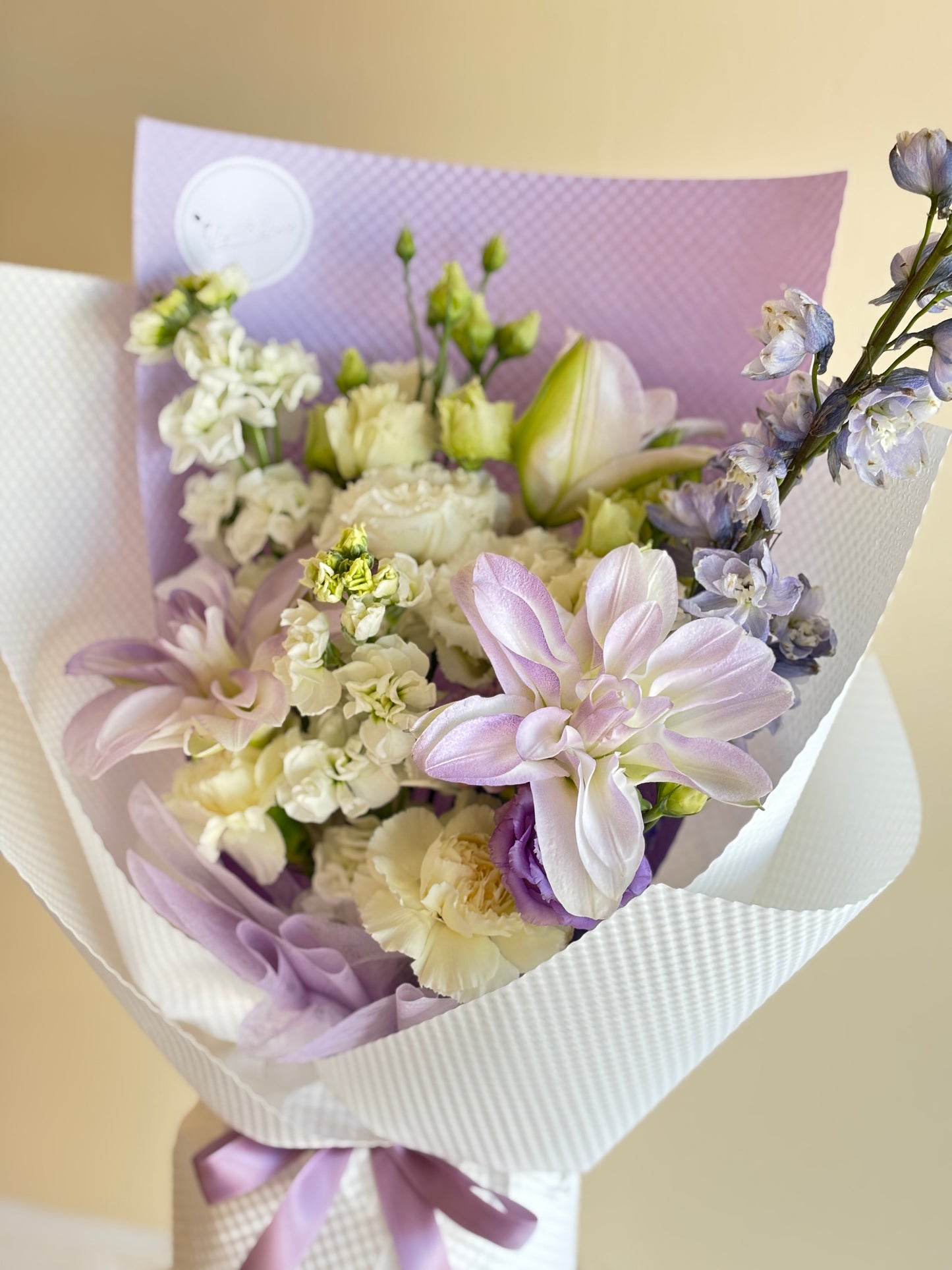 Purple Lily mixed bouquet