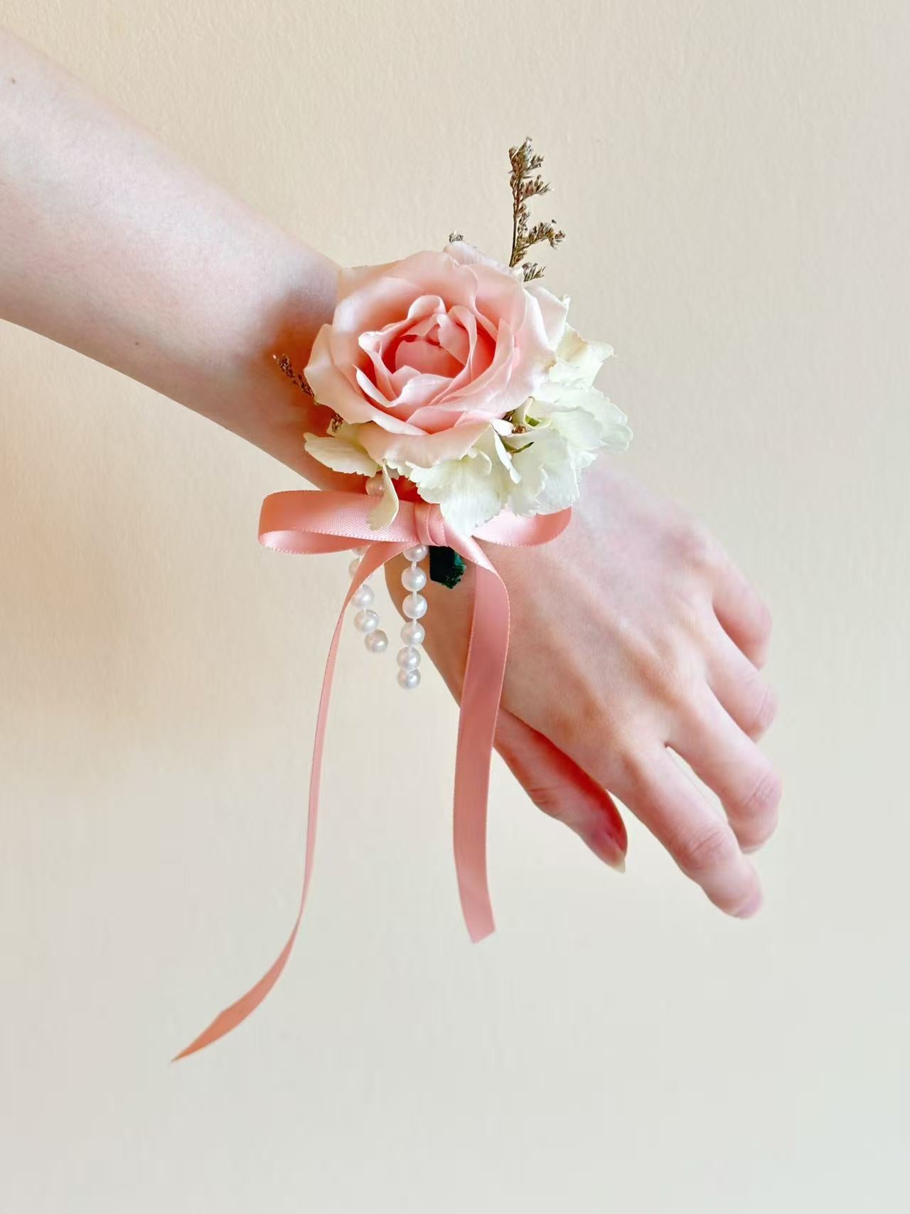 Fresh Flower Boutonniere & Corsage- Spray Pink Rose