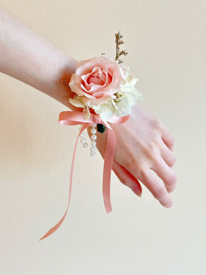 Fresh Flower Boutonniere & Corsage- Spray Pink Rose