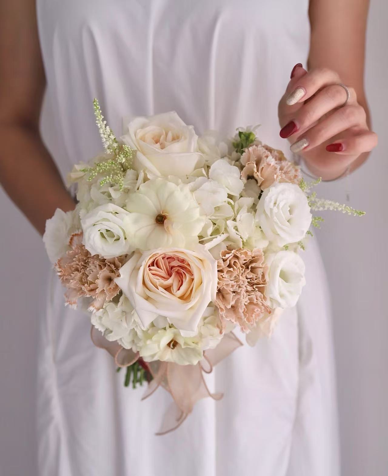 Quicksand Color Brides Bouquet